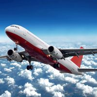 Airplane in flight
