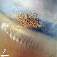 Dust storm on Mars