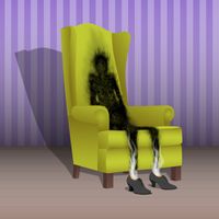 Artist's conception of spontaneous human combustion