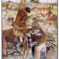 Jack and the Beanstalk illustration, 1914