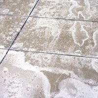 Salt stains